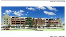 The new parking garage will hold more than 1,000 cars and house vendors.