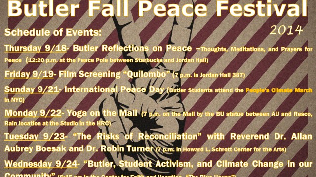 Peace: six days of a universal language