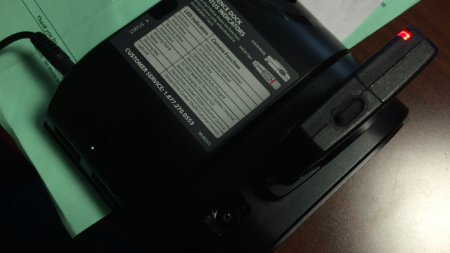 This is one of the cameras BUPD is testing. It is the Taser brand. /Photo by Matthew VanTryon