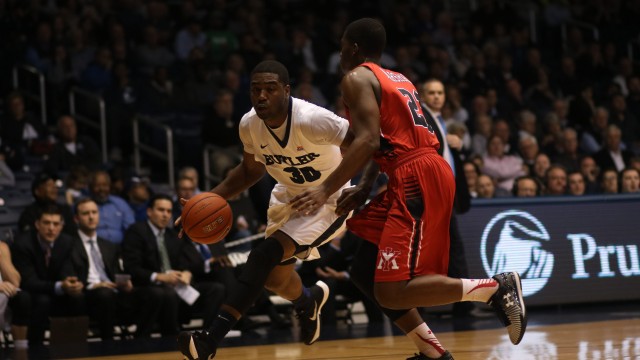 Butler slams VMI, improves to 7-1 on the season