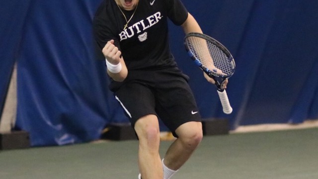 Butler men’s tennis splits weekend matches