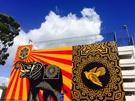 Mural for the brand, Obey.