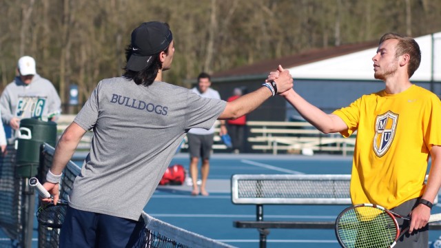 Men’s tennis defeats Marian this weekend