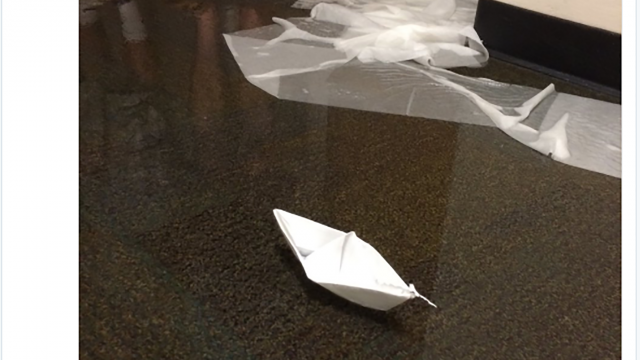 Flooding displaces first years in Ross Hall