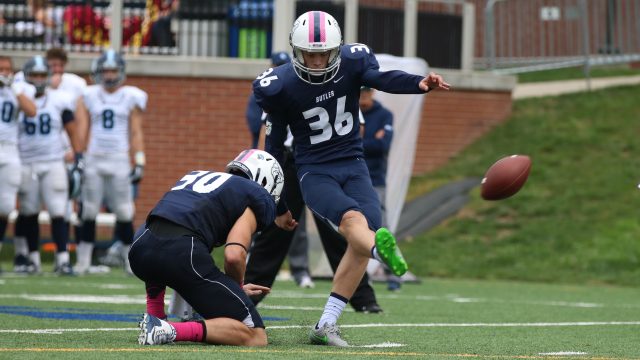 Bevelhimer takes over Butler football kicking duties