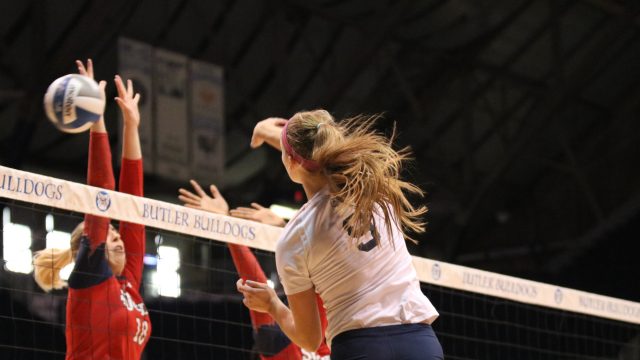 Butler volleyball sweeps Red Storm at Hinkle
