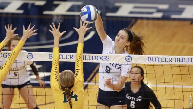 Butler volleyball defeats Georgetown in five sets