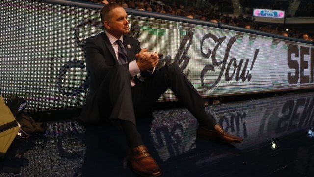 Former Butler head coach Chris Holtmann addresses media for the first time