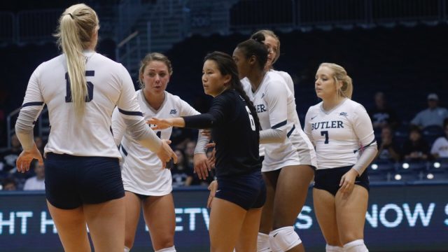 Butler volleyball sweeps Purple Aces in Muncie