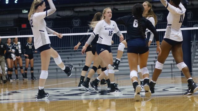 Butler volleyball grabs two wins in Ann Arbor