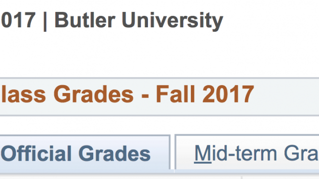 Butler’s midterm grades will no longer have a comments section