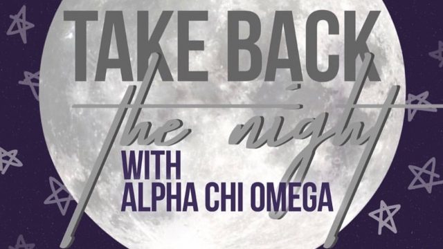 Alpha Chi Omega hosts Take Back the Night