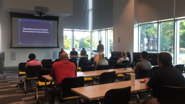BUPD, SGA hold town hall meeting to discuss suspicious activity on campus