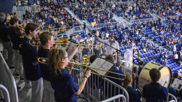 Behind the music at Butler basketball games