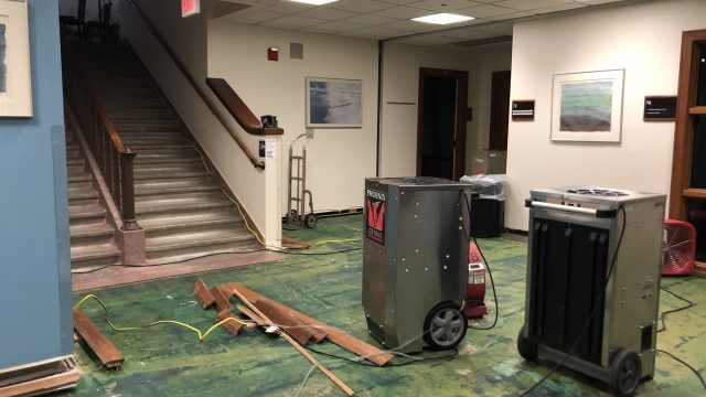 Jordan Hall basement pipeline bursts after 60-degree temperature fluctuation