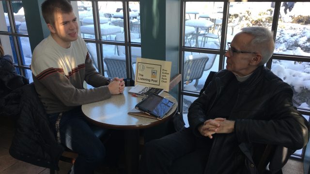 Charles Allen welcomes all conversations at his Listening Post