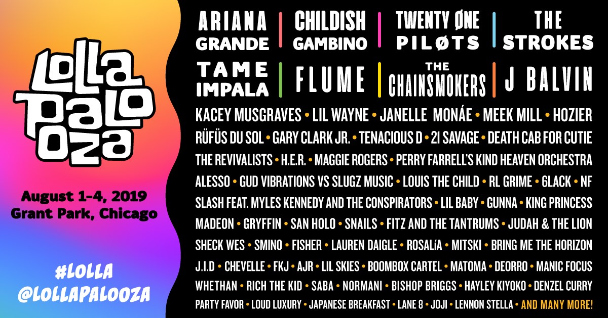 Here's what you need to know about Lollapalooza 2019