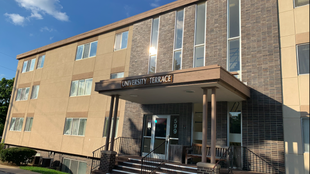 University Terrace apartments housing sophomores, cockroaches