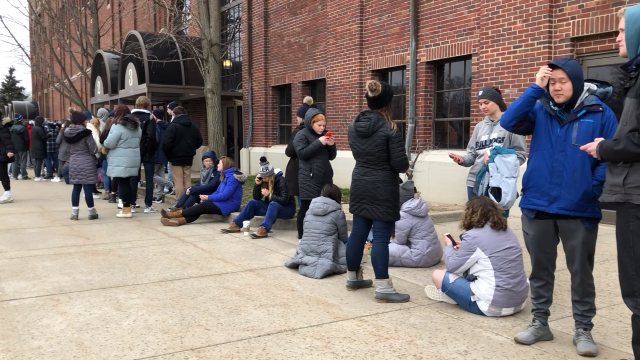 Butler students wait outside Hinkle Fieldhouse before each game, with hopes of getting the best seat