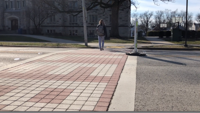 Crosswalk safety at Butler University