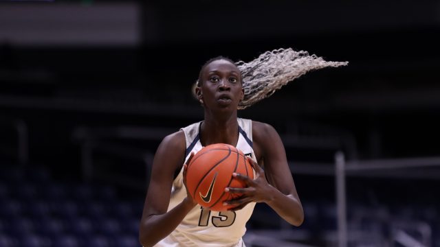 First-year forward Nyamer Diew is channeling grief into positivity