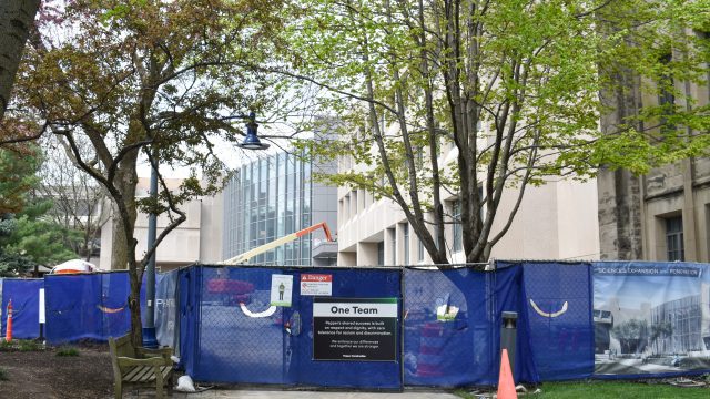 Summer break allows campus construction to continue