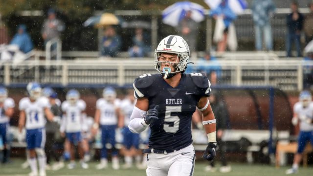 Butler football defeated in high scoring affair against Davidson 49-35