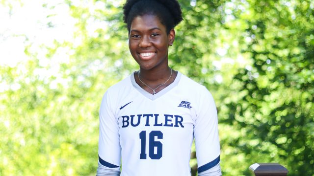 Butler volleyball’s Melody Davidson dominating in her final season