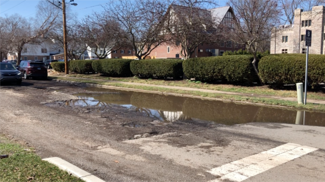 Problems with Potholes on Campus