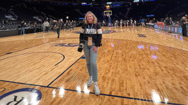 Senior Sendoff: Curly little girl says goodbye