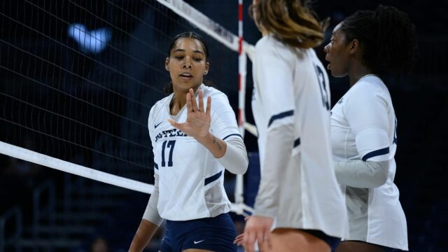 Women’s volleyball splits the weekend 1-1 against Seton Hall and St. John’s