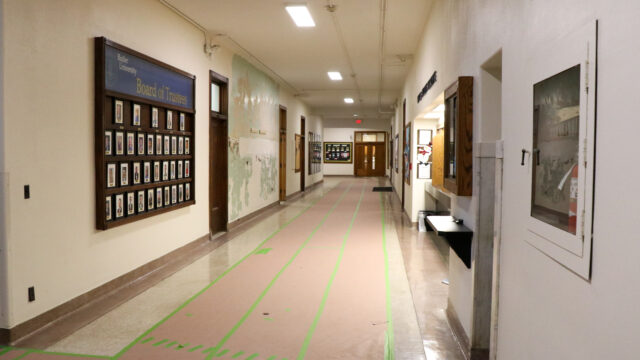 Pipe burst causes damage to historic Jordan Hall