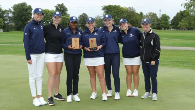 Young Dawgs leading on the links