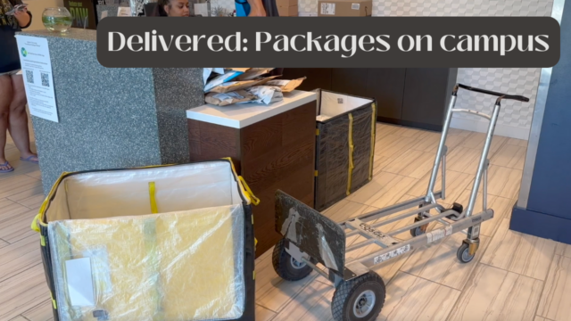Delivered: Packages on campus