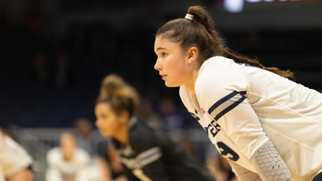 Volleyball falls to Marquette in three sets at home