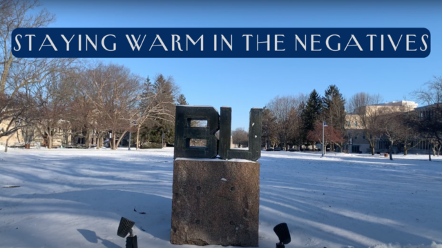Stay warm with negative degrees on campus