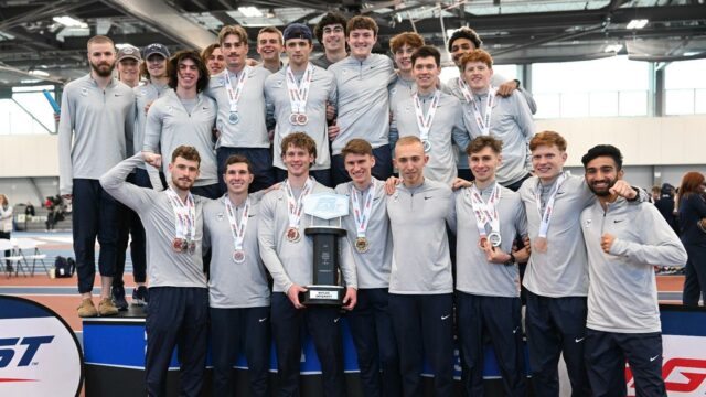 Men’s track and field place second at Big East Championships