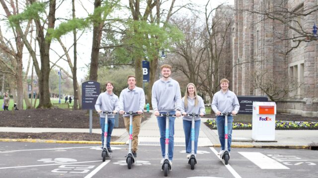 Bird Scooters nest on Butler’s campus