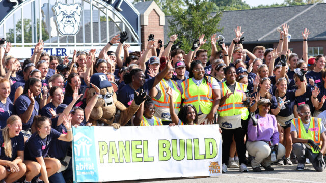 Butler community comes together to build with Habitat for Humanity