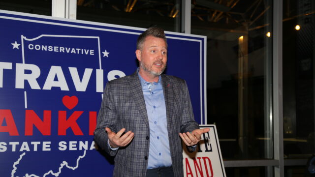Butler’s TPUSA chapter hosts State Senate Candidate Travis Hankins
