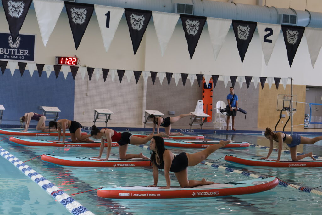 Yoga makes a splash
