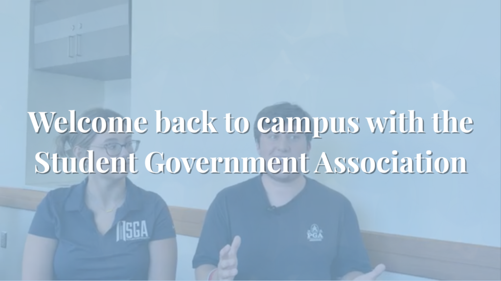 Welcome back to campus with the Student Government Organization