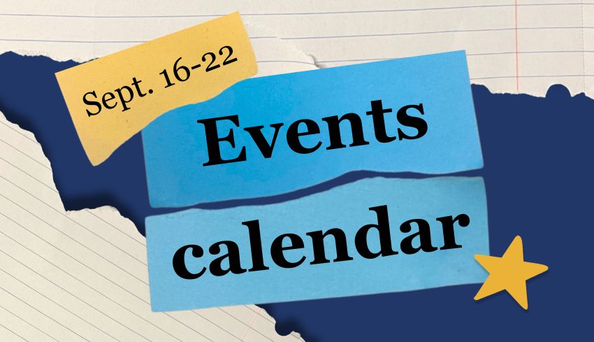 Weekly events calendar